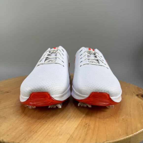 Nike Air Zoom Victory Tour 3 Golf Mens Size 12 White Orange Cleats FQ3273-102 - Picture 2 of 8